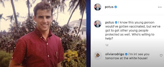 Olivia teased her White House visit on Tuesday when she commented on President Biden's Instagram post