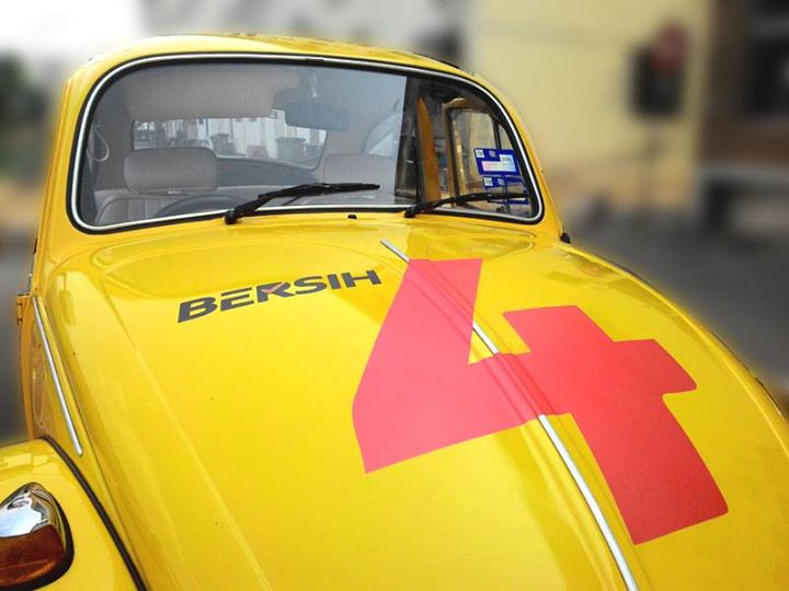 Look Out for Bersih 4 Yellow Beetle