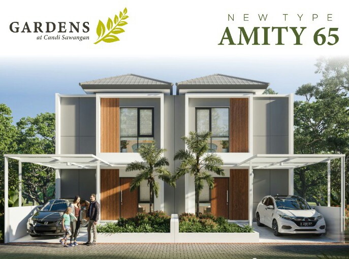 rumah tipe 56 cluster amity gardens candi sawangan depok