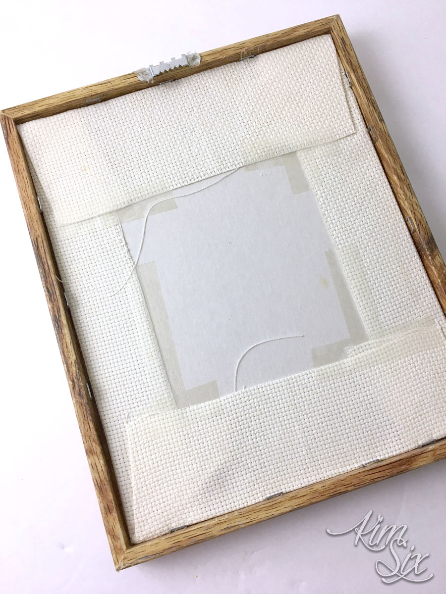 Framing old cross stitch