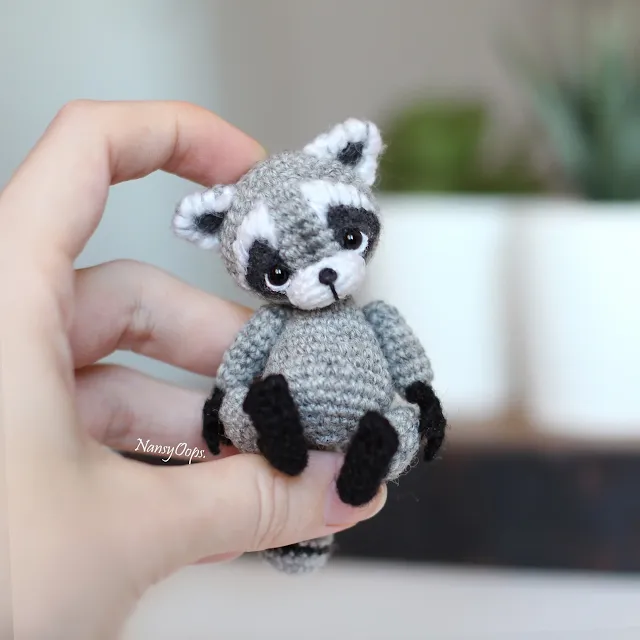 crochet raccoon
