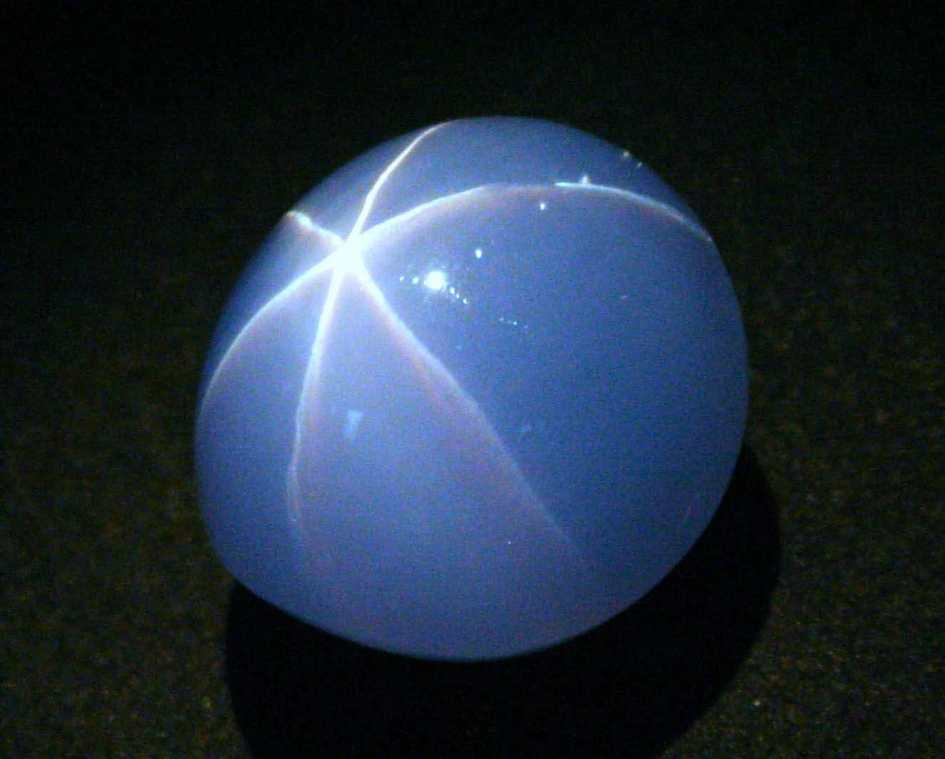The Star of India is a 563.35 carat (112.67 g) star sapphire.