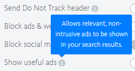 Show useful ads