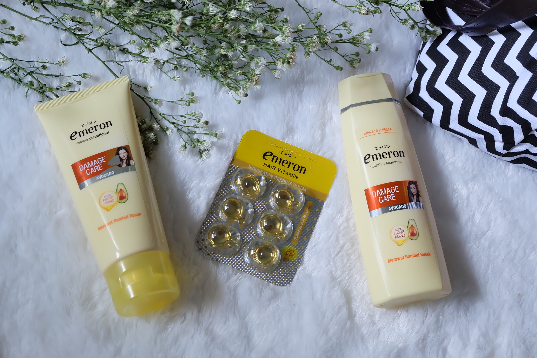 [Review] Emeron Complete Hair Damage Care (Shampoo, Hair Vitamin and Conditioner)