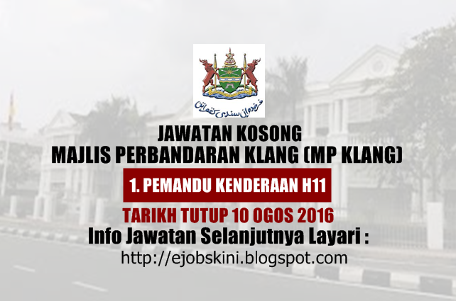 jawatan kosong majlis daerah sabak bernam ogos 2016