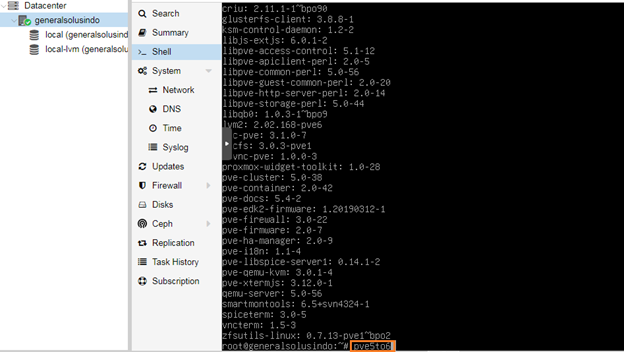 Cara Upgrade  Proxmox PVE VER 5.4  ke  VER. 6.2