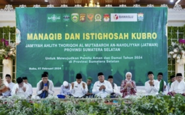 Manaqib dan Istigasah Kubro bersama JATMAN Sumsel Dihadiri Oleh Ketua DPRD Prov. Sumsel