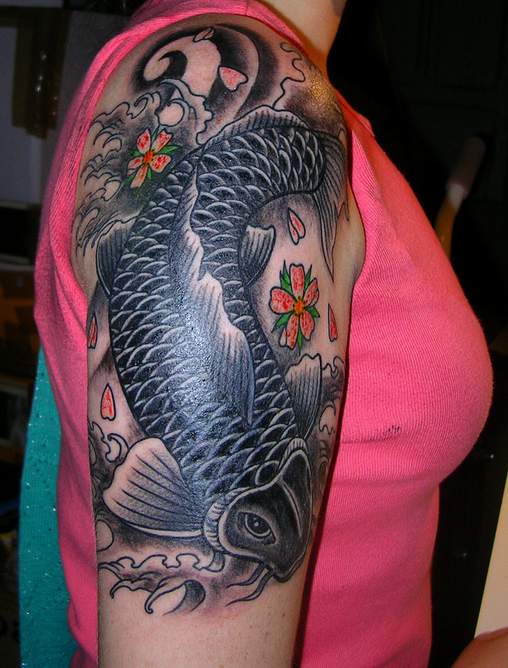 fish koi arm tattoo fish koi arm tattoo Posted by tatua at 150 PM