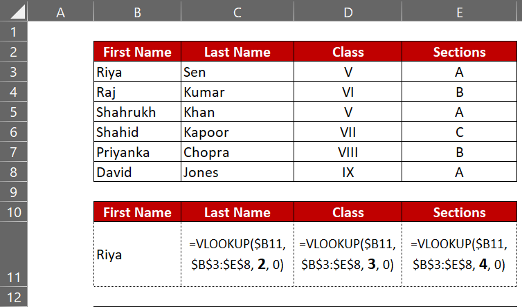 Advanced Vlookup Function