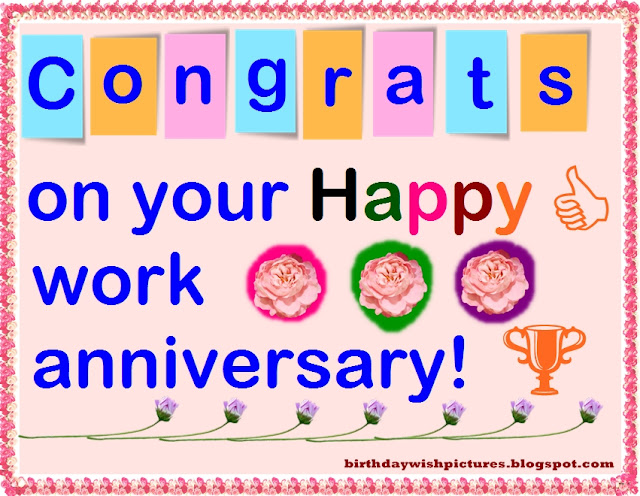 Congrats on your happy work anniversary!