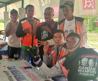 Persatuan Ojek dan Relawan Sumbawa Barat  Siap Menangkan Ganjar - Mahfud di Taliwang KSB