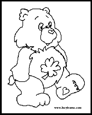 Care Bear Coloring Pages on Animal Coloring Pages Care Bear Cartoon