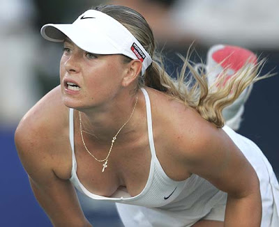 Hot Sharapova Playing a Tennis Pictures