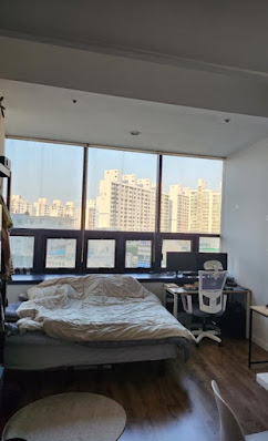상무지구 오피스텔 창가 쪽