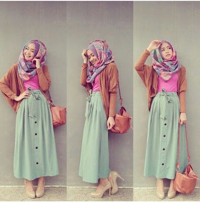  batik dan rancangan terbaru rok panjang rampel dan press body elok √45+ Model Rok Panjang Muslim Modern Untuk Remaja 2022