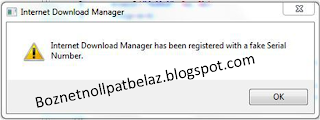 Cara menghilangkan jendela pop-up fake serial number idm