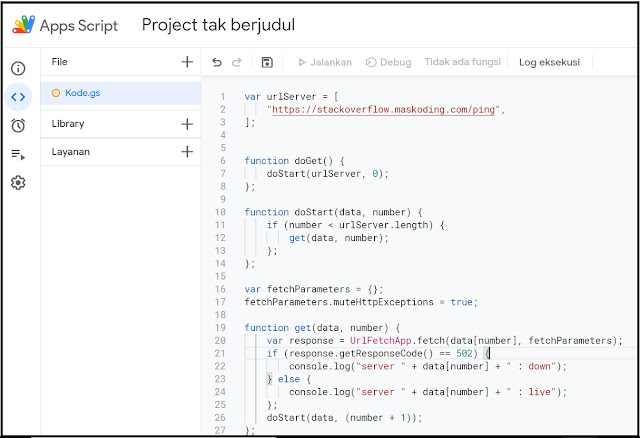 code yang telah diganti di google script