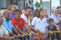 Exhibición de barrenadores en las fiestas de El Regato