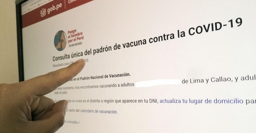 MINSA: Padrón oficial de adultos mayores entre 58 y 59 años que serán vacunados este 25 de Junio [INGRESA TU DNI] www.pongoelhombro.gob.pe