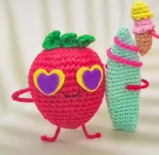 PATRON GRATIS FRESA AMIGURUMI 64461