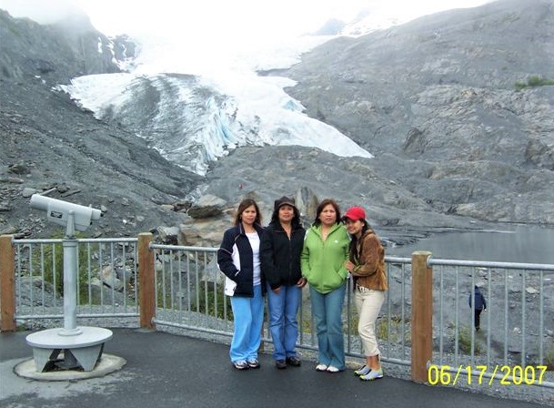 Our 2007 visit to Worthington Glacier with my friends