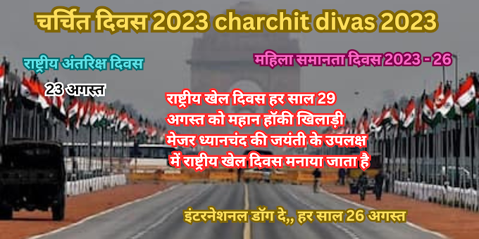 चर्चित दिवस 2023