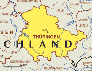 Map of Thuringen Province