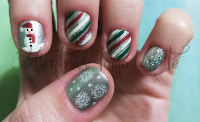  uñas navidad