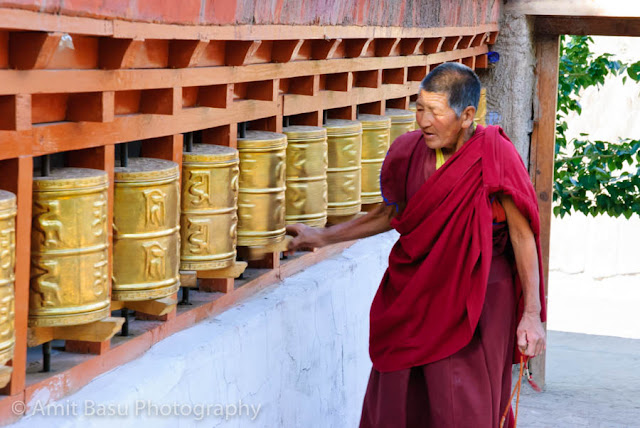 India - Ladakh : Alchi monastery monk
