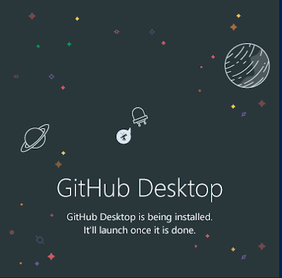Github desktopのインストール画面