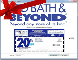 Free Printable Bed Bath and Beyond Coupons