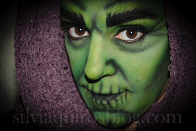 Maquillaje Halloween 17: Bruja, Halloween Make-up 17: Witch efectos especiales, special effects, Silvia Quirós
