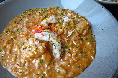 Black Marble, lobster scallop saffron risotto