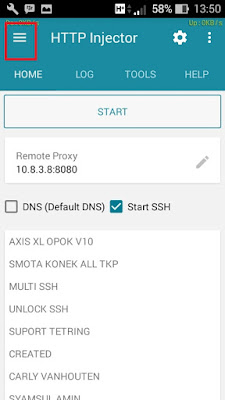 cara internetan gratis di android menggunakan http injector
