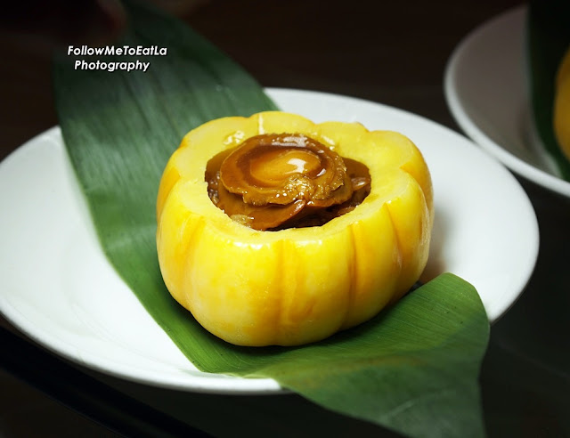 Fried Glutinous Rice With Whole Abalone in Pumpkin