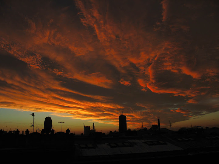 Riga is covered by heavy skies