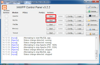 cara membuat database dengan XAMPP