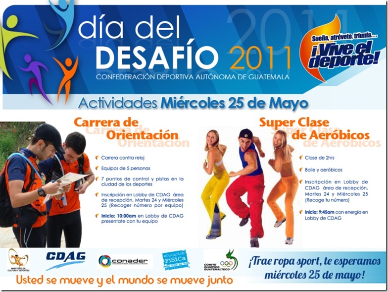 Invitación a que participes en el Día del Desafío