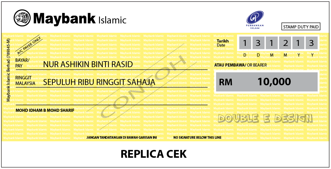 Contoh Nombor Cek Maybank - Kabar Click