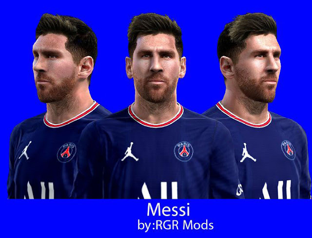 Faces Lionel Messi (Paris Saint-Germain ) 2022 For PES 2013