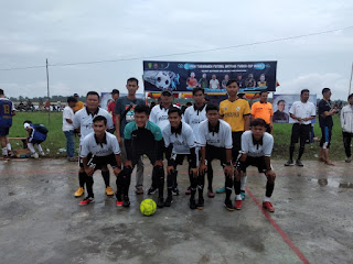 Tim Pemdes Pasir Emas, Inhil Ramaikan Open Turnamen Futsal Batang Tuaka Cup 2022