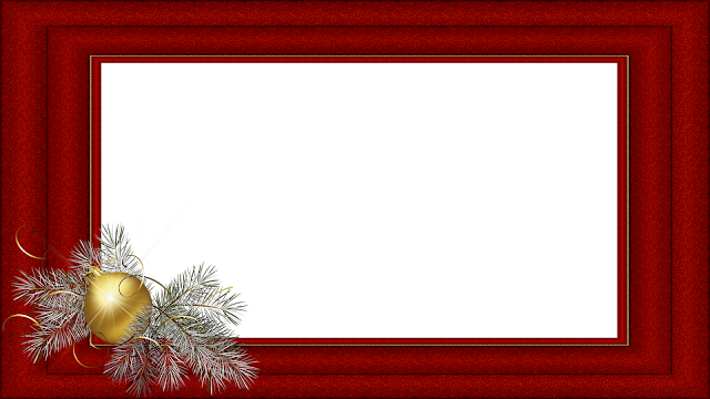 Natal - Moldura vermelha Dupla FHD