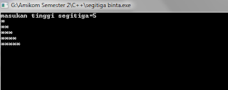 program segitiga bintang