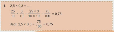 cara menghitung perkalian pecahan desimal