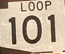 Loop 101 freeway sign