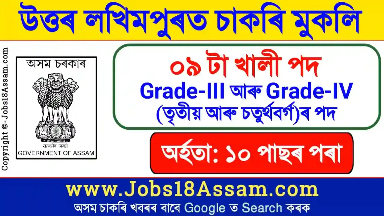 Apply For 9 Posts of Grade III & Grade IV Recruitment at North Lakhimpur College