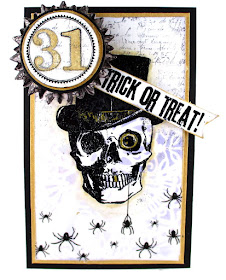 Stampers Anonymous Mr. Bones Stampers Anonymous mini Halloween 3 Stampers Anonymous Merchant Idea-ology Remnants Tim Holtz Rubs For the Funkie Junkie Boutique
