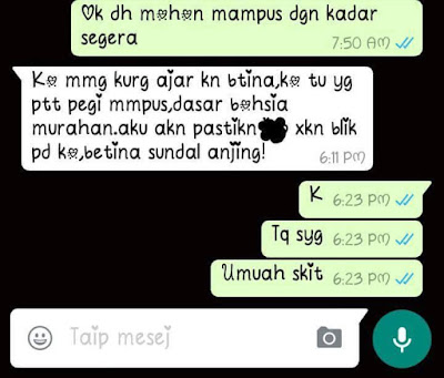 kisah gadis, suami curang, message suami