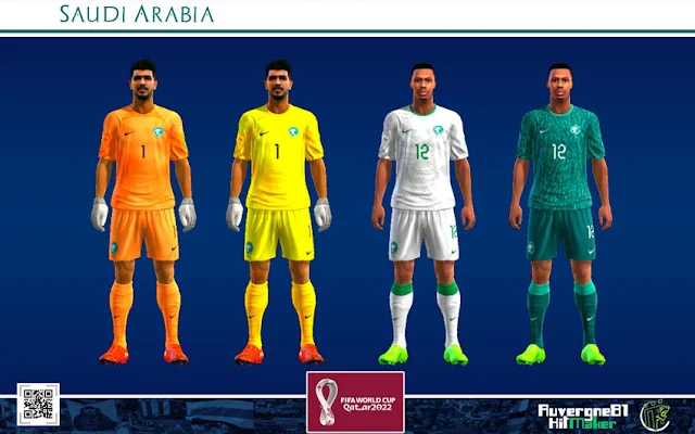 Saudi Arabia World Cup 2022 Kits For PES 2013