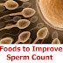 Increasing Low Sperm Count - Food That Help to Improve sperm count